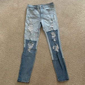american eagle denim skinny jeans